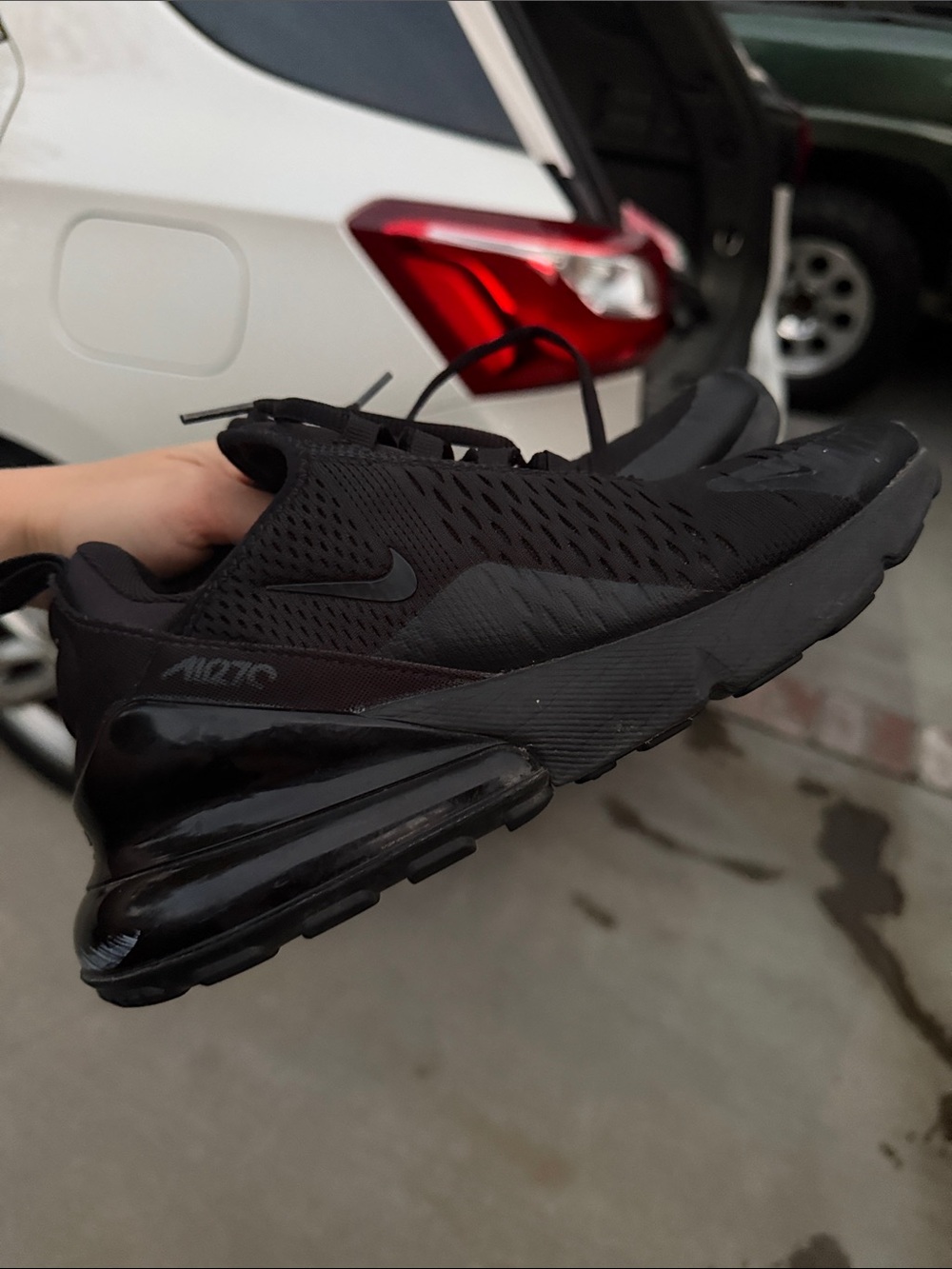 Nike Black Air Max 270 Athletic Sneakers